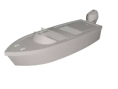 Boat concept 3D model