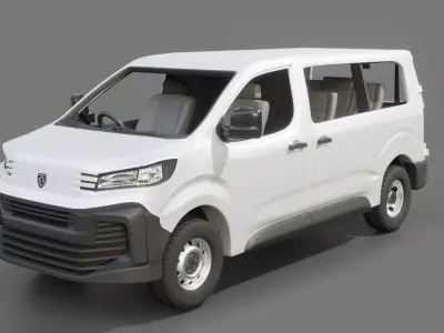 Peugeot Expert 2014 Passenger Van 3D model