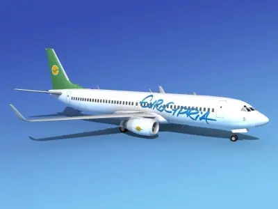 Boeing 737-800 Euro Cypria 3D model