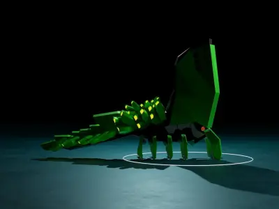 cute robot  Low-poly 3D model purchase