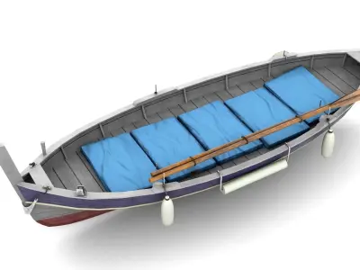 Fishing Boat 03 Low-poly 3D model