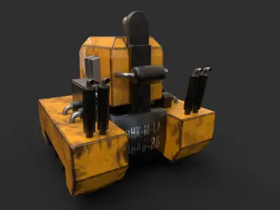 tank - mini tank - low poly game assets - game tank Free low-poly 3D model