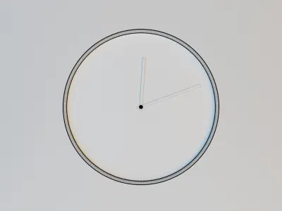 Wall Clock Free 3D model