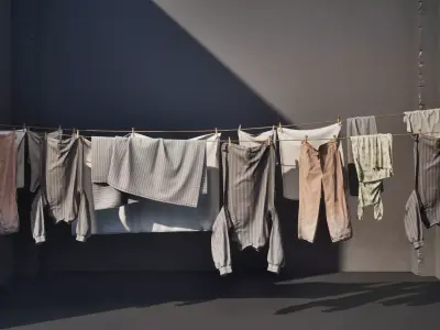 Drying Clothes  Semi-Procedural Hanging Clothes Tool 3D model
