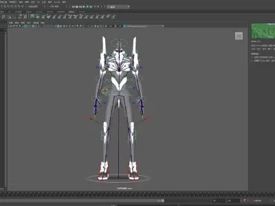 EVA NEON GENESIS EVANGELION EVA-01 TEST TYPE model MAYA FBX fo 3D model