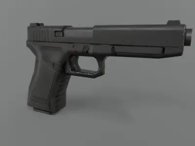 Glock Pistol - Game Ready Low-poly 3D model