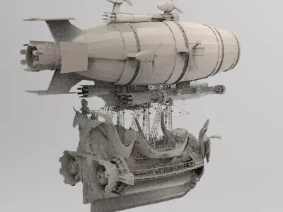 Explorer Colonial Airship  3D model