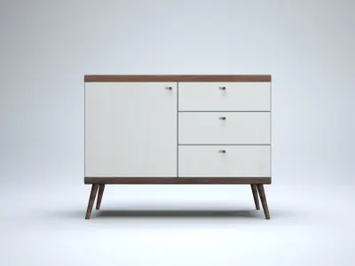 Modern Cabinet Low-poly 3D model buy