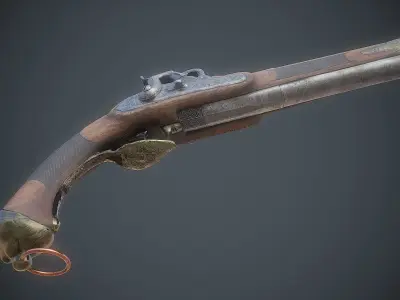 Double trouble Low-poly 3D model