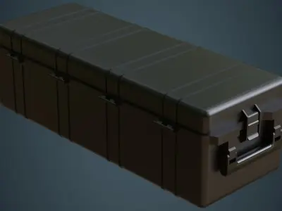Military Case 4A Low-poly 3D model
