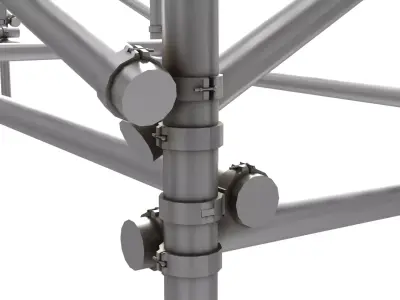 Scaffolding PBR Low-poly 3D model