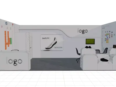 Event Exhibition Stall Design 3D Model 3D model