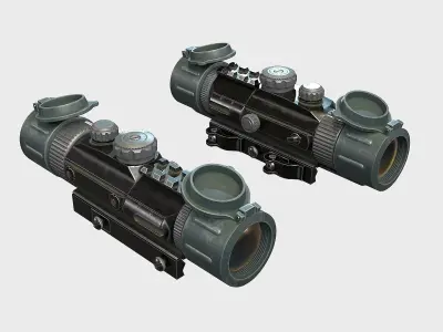 Optical Scope 106 Low-poly 3D model