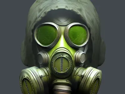 Helmet 3d model military combat Military Low-poly Low-poly 3D model 36