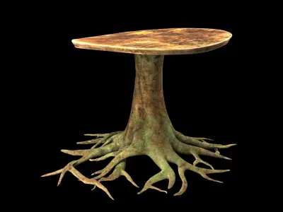 table roots 3D model