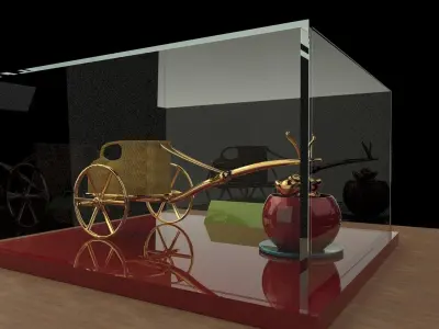 King Tut Chariot  3D model by aceimagedesign-1