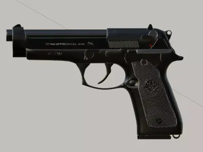 M9 pistol Free low-poly 3D model