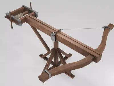 Ballista Low-poly 3D model purchase