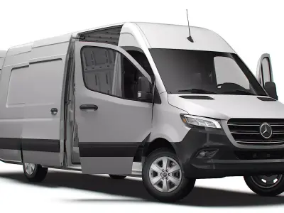 Mercedes Benz eSprinter Panel Van L4H2 RWD HQ Interior 2024 3D model