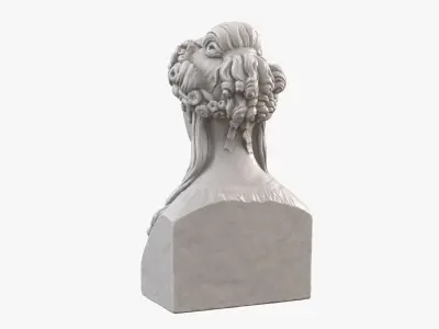 Beautiful Woman Karoline Bust 3D model