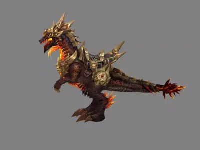 Mount - Dino Type 06 Low-poly 3D model