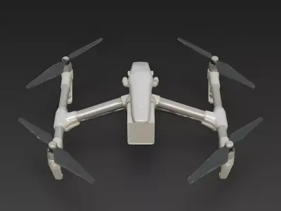 Realistic Professional Cinematic Drone 3D Model 3D Model Low-poly 3D model