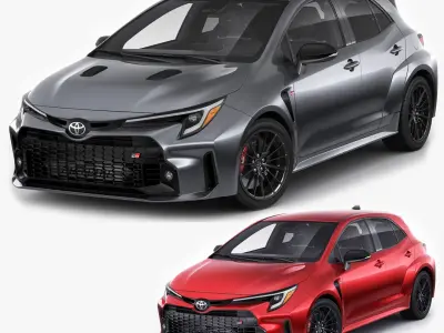 Toyota GR Corolla 2023 2 versions 3D model purchase