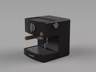 Coffee machine  Free low-poly 3D model