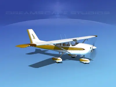 Cessna 172 Skyhawk 1976 V08 3D model