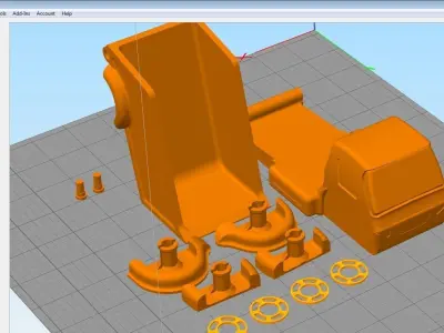 TRUCK TOY 3D print model