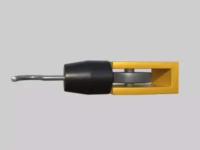 Permanent Cautery Hook Free low-poly 3D model