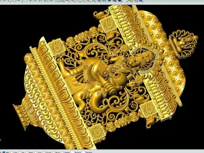 LAXMI PENDENT ANTIQUE  3D print model