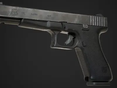 G17L Pistol - Game Ready Low-poly 3D model