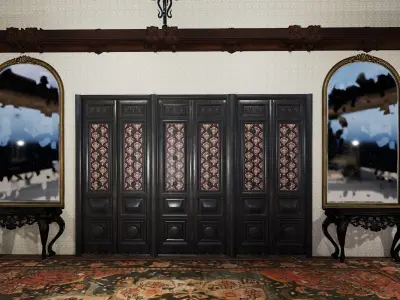 Victorian Grand Mansion Interior  Modular Environment Kit 3D model