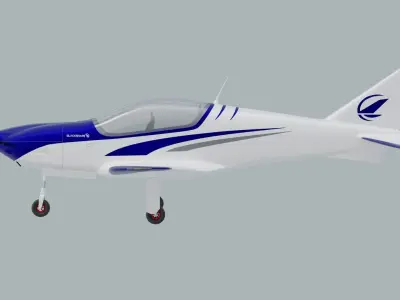 Airplane Blackshape 3D model