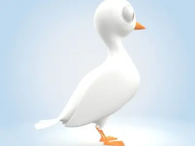 White Pigeon 3D model