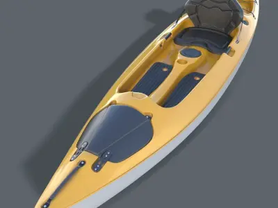 Kayak Realistic 3D model