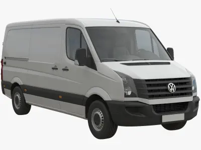 VW CrafterVan 2011 L2H1 3D model