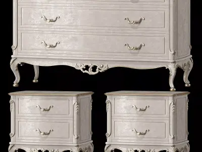 juliettesinteriors nightstand and dresser art JX0151 3D model
