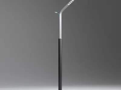 Pack Of Modern Street Lamps Free low-poly 3D model