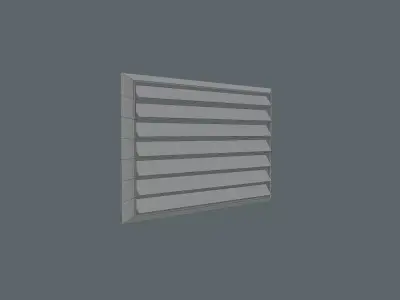 ventilation grid Free low-poly 3D model