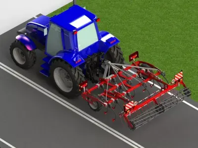 WG 0014 - Landscape cultivator 3r300 3D model