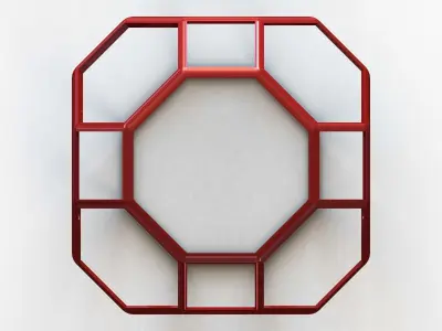 Wireframe Great Rhombicuboctahedron 3D print model
