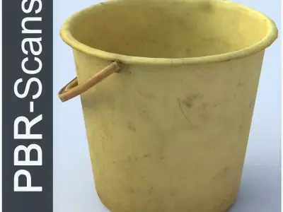 Bucket Low Poly Low-poly 3D model