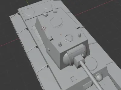 USSR tank KV 1  3D model