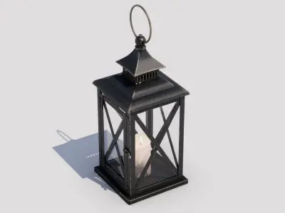 Lantern 01 Low-poly 3D model