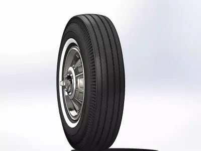 Wheel Oldsmobile Starfire 1964 for scale model 3D print model