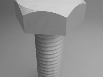 Bolt and Nut 3D model