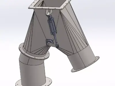 400x400x350 pneumatic trouser flap 3D model