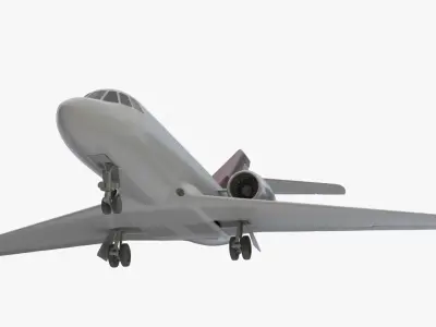 private aviation jet 3D model